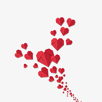 爱心热气球装饰图案(1887x2164)png浪漫折纸爱心(658x661)png可爱折纸