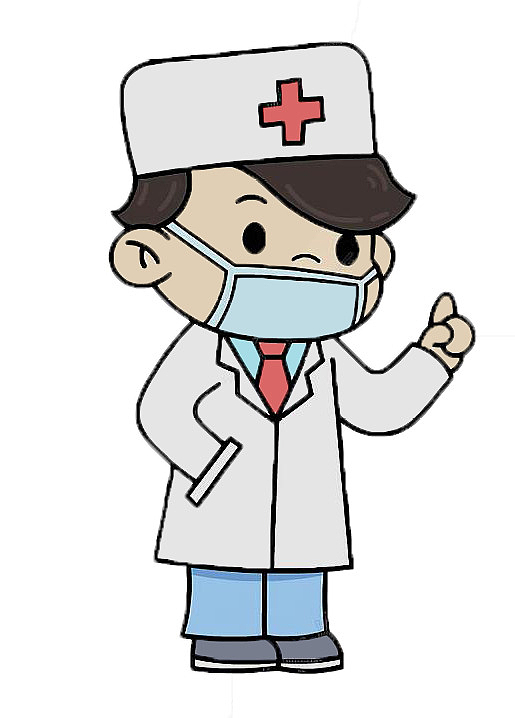 医生护士戴口罩医护人员
