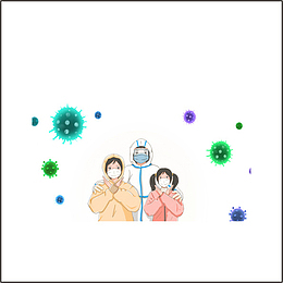 卡通  防疫  疫情  抗击疫情  漫画