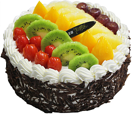 蛋糕巧克力水果蛋糕