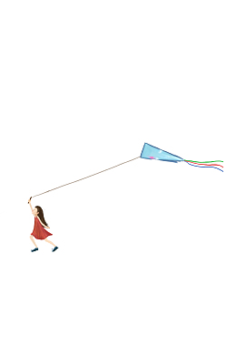 春天放风筝踏青