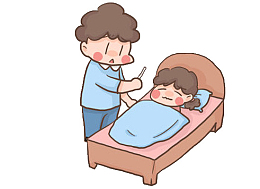 生病测量体温