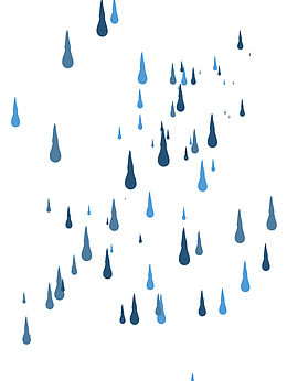 零散雨滴元素