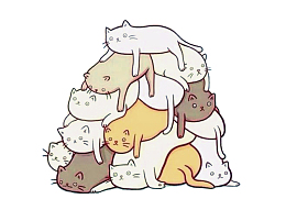 抱团休息的小猫咪