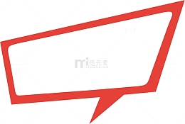 矢量简易对话边框素材
