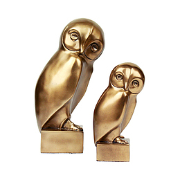 中式金色猫头鹰