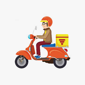 外 卖骑手配送(400x400)png矢量手绘卡通馅饼披萨(2292x2293)png外卖