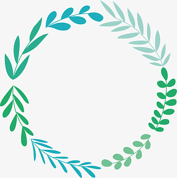 树叶边框圆形素材_树叶边框圆形图片元素-觅元素