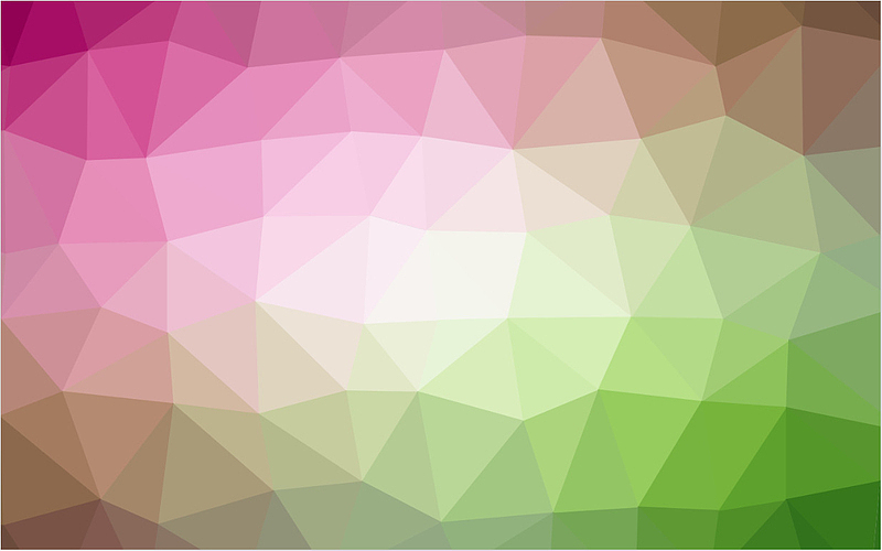 抽象几何多边形背景渐变绿紫色