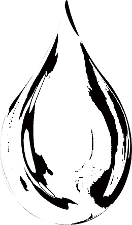 黑色墨水单个水滴