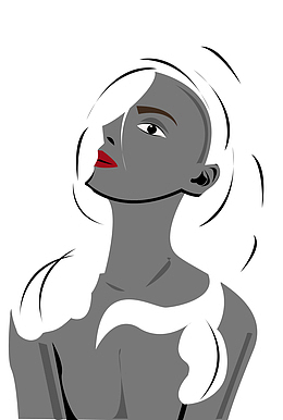 手绘插画女性人物