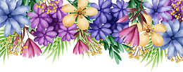 水彩手绘花边框PNG