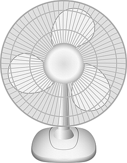 高清手绘电风扇PNG