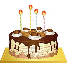 高清巧克力生日蛋糕