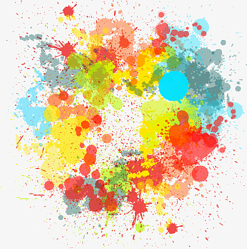 彩色的喷绘图片