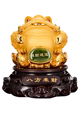 绒沙金 招财进宝 素材免扣文件