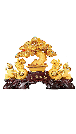 绒沙金 招财貔貅摆件 免扣 素材