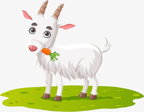 卡通山羊透明图片