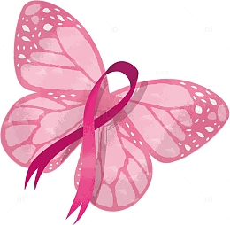 爱心蝴蝶宫颈癌标志