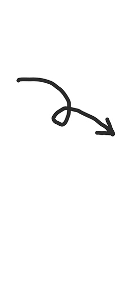 箭头 手绘 线条 插画 指示