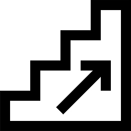 剪影 楼楼梯 LOFT 上楼  箭头