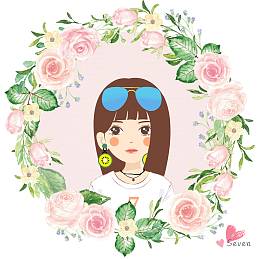 Q版女生手绘头像