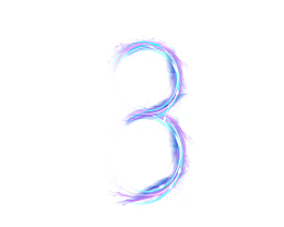 炫酷数字3艺术字体