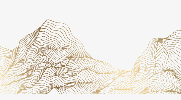 中式金色线条渐变