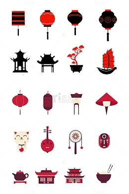 中国风元素图案灯笼