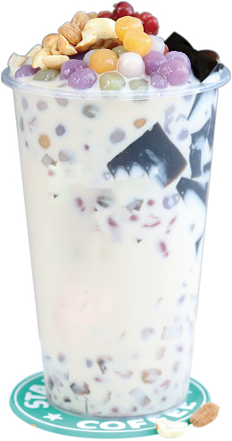 芋圆烧仙草奶茶