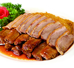 切片香辣卤水鹅