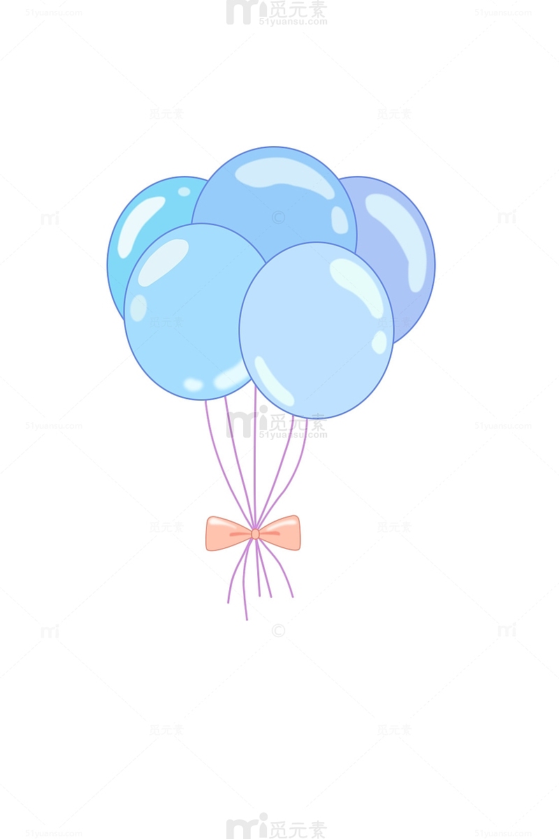 卡通气球一束气球