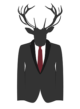 手绘麋鹿造型男装