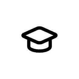 学士帽的图标