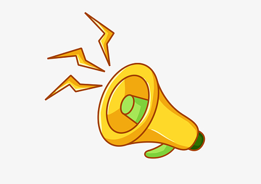 卡通手绘618促销小喇叭元素