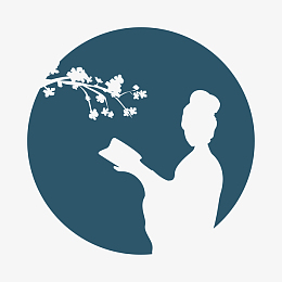 古风梅花女人剪影