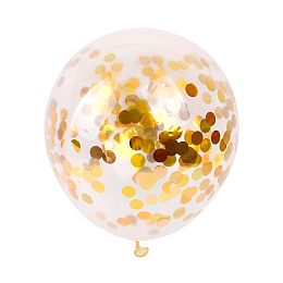 金色纸屑气球