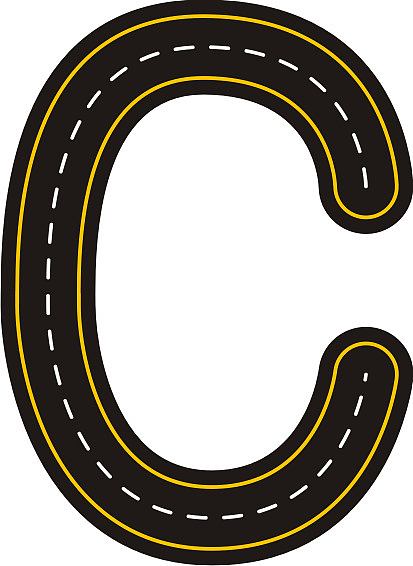创意公路字母C