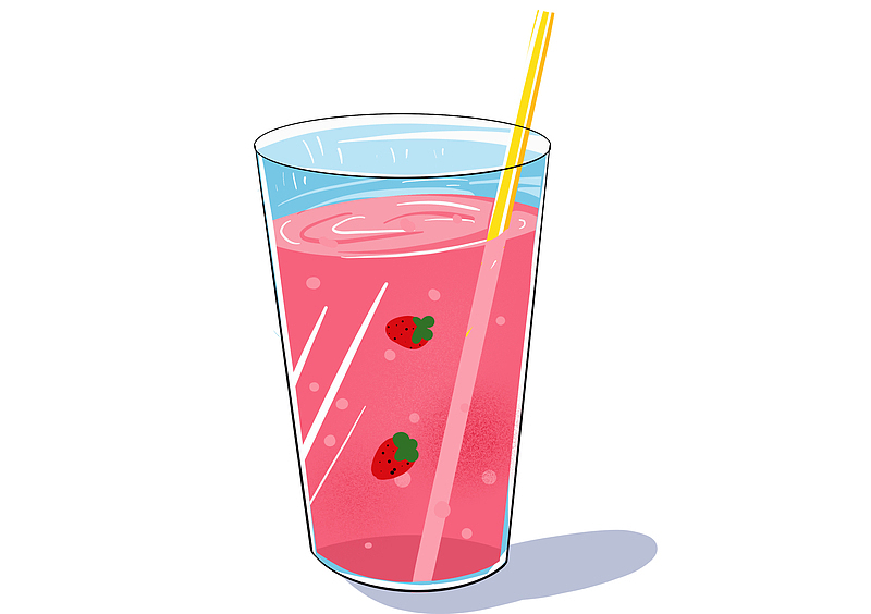 夏日，饮料，西瓜汁，清爽