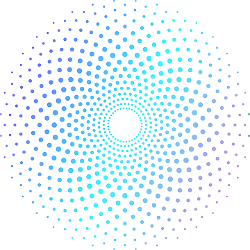 花朵元素渐变圆形几何