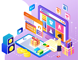 2.5D电商零售屏幕购物