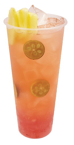 柠檬菠萝水果茶