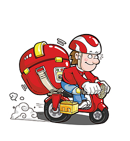 外卖骑手png 透明 素材 免 扣