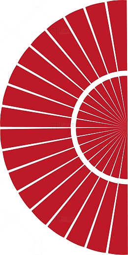 古风中国风折扇扇子红色