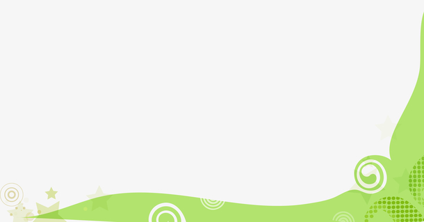 边框右下角装饰绿色清新