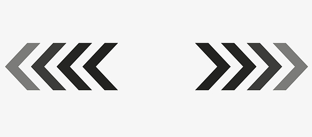 矢量渐变箭头符号