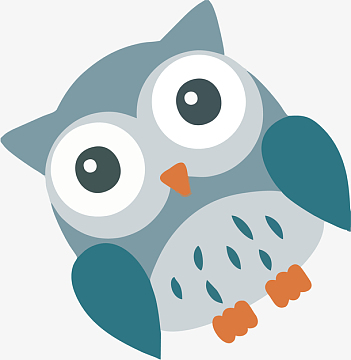 猫头鹰卡通素材png