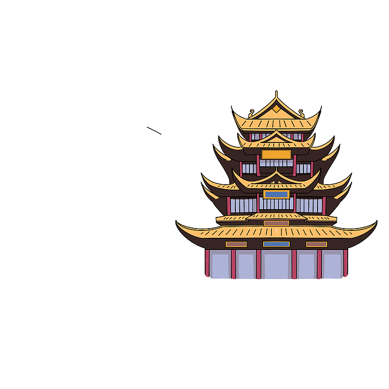 寺庙 中国古代建筑png