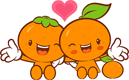 卡通 矢量 橙子 情侣 水果