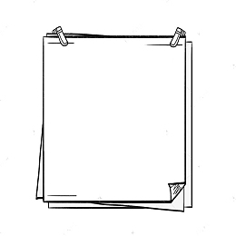 简洁空白便签纸